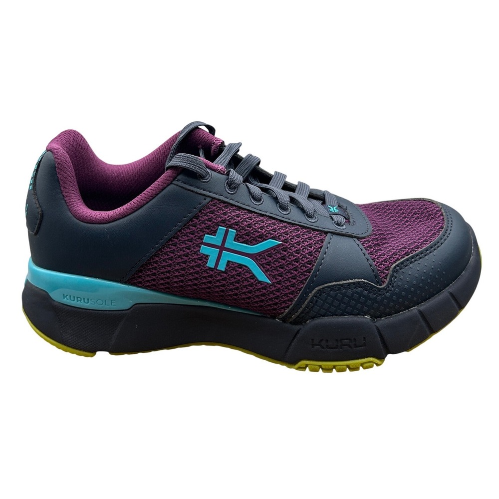 KURU Quantum 2.0 Sneakers Women's 7 W, Grape/Blue Mesh Athletic Shoes